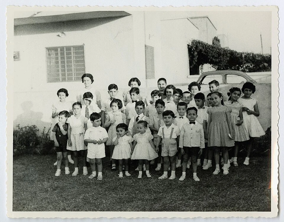 Jewish school in Baghdad, 1959